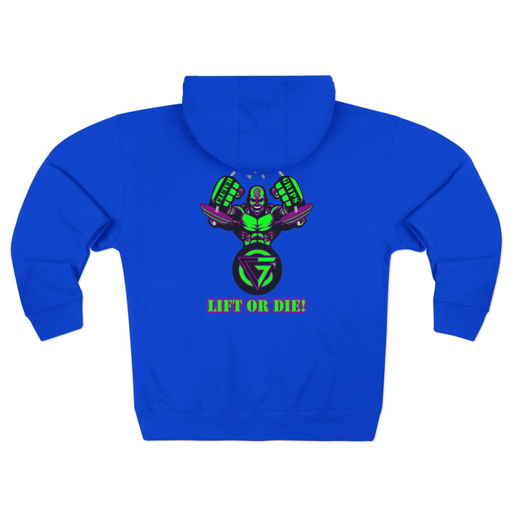 MAC SNAP PURPLE GREEN /LIFT OR DIE ZIP UP