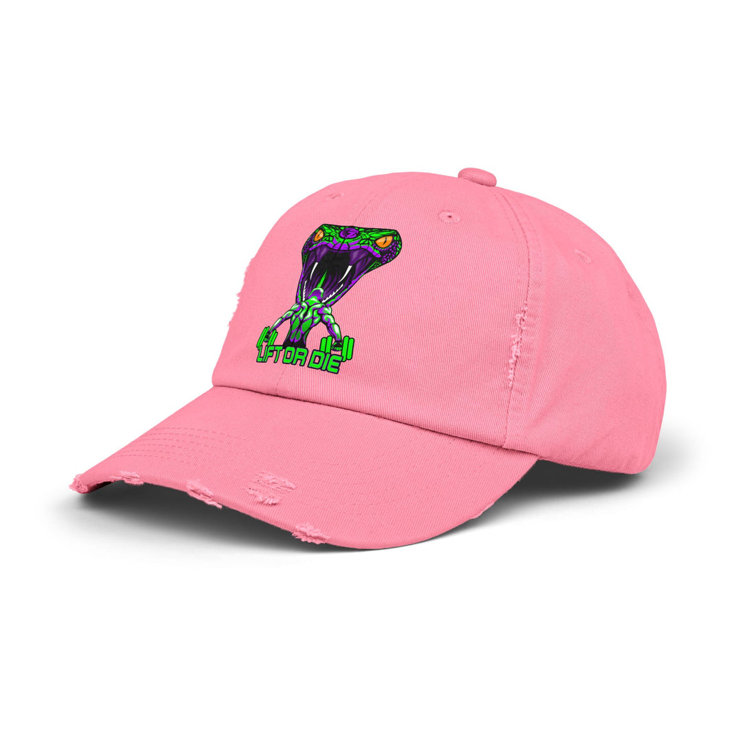MAN VS VIPER PURPLE GREEN /LIFT OR DIE CAP