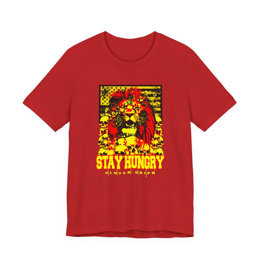 LION HEART YELLOW RED BLACK /STAY HUNGRY