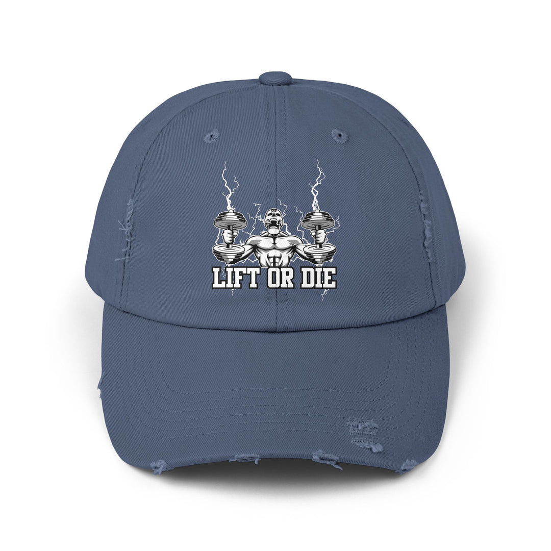 RIDE THE LIGHTNING WHITE/LIFT OR DIE CAP