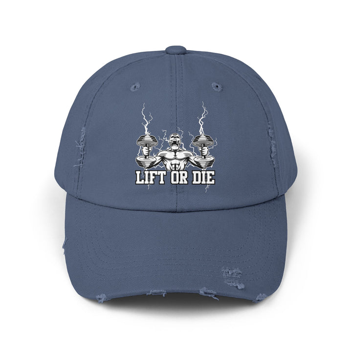 RIDE THE LIGHTNING WHITE/LIFT OR DIE CAP