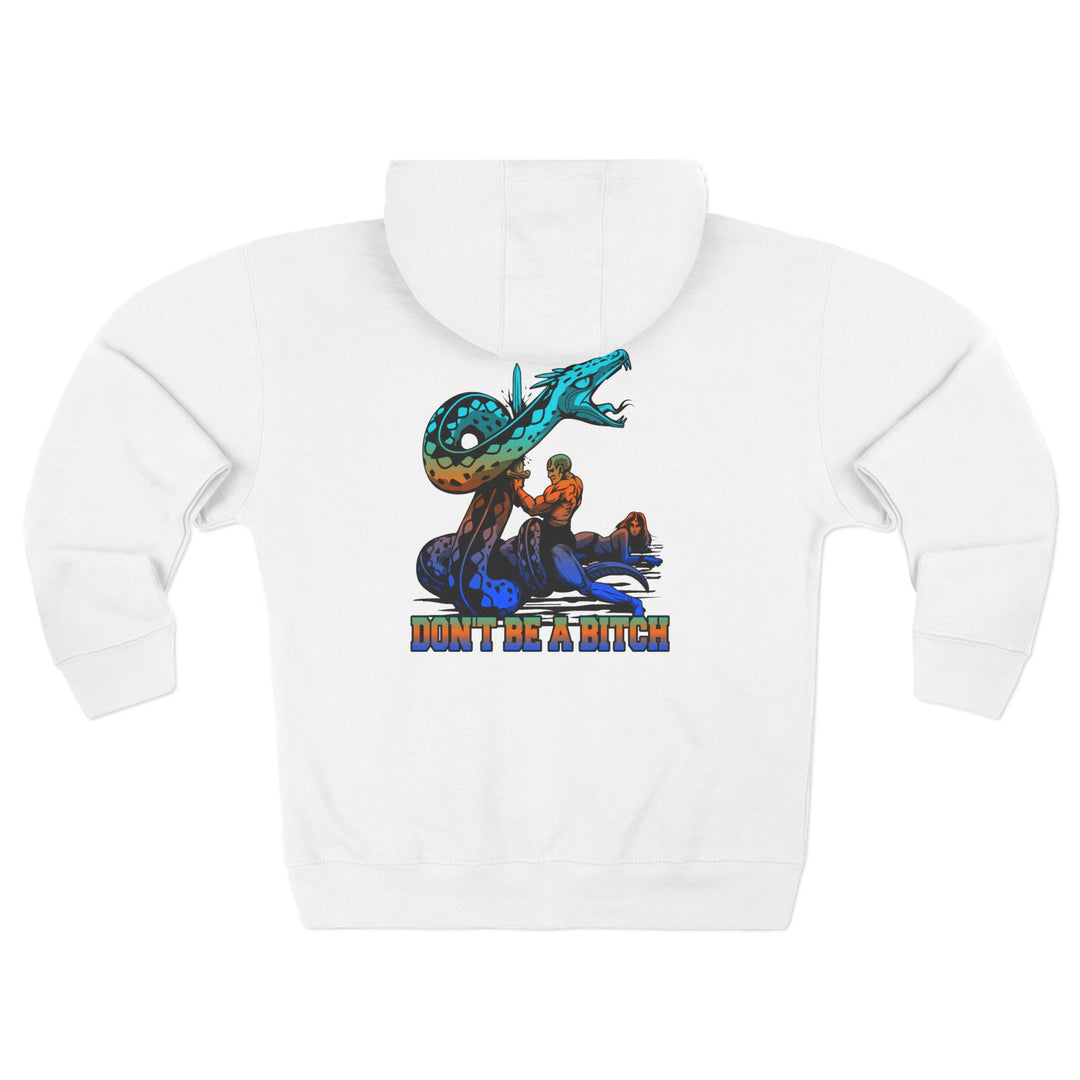CG SERPENT SLAYER BLUE ORANGE AQUA /DONT BE A BITCH ZIP UP