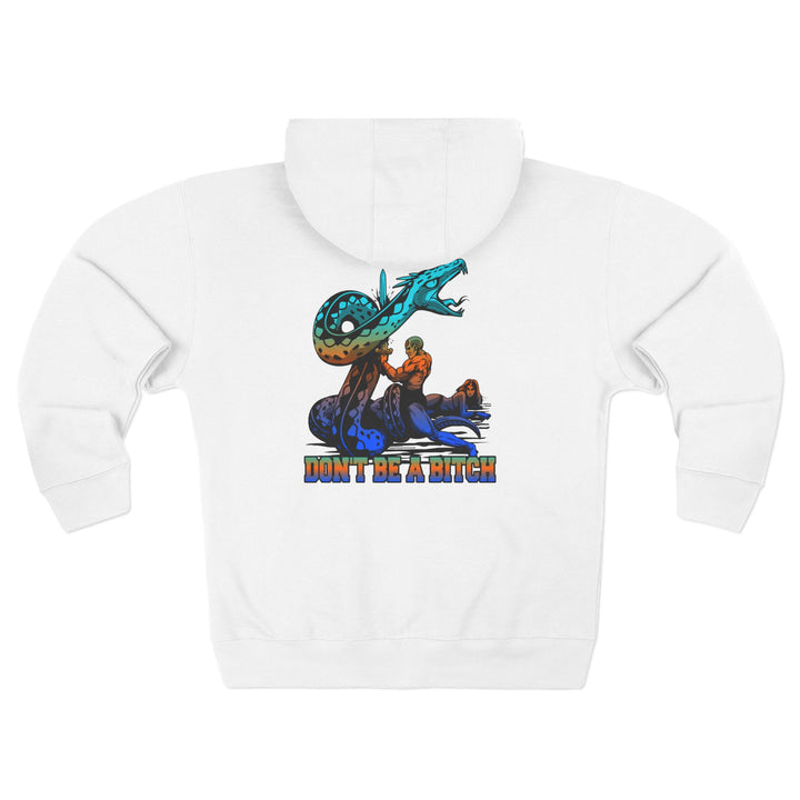 CG SERPENT SLAYER BLUE ORANGE AQUA /DONT BE A BITCH ZIP UP