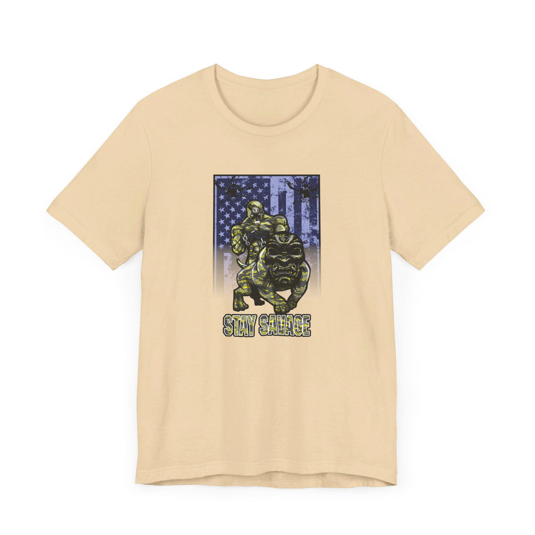 ANGRY DOG YELLOW CAMO FLAG/STAY SAVAGE