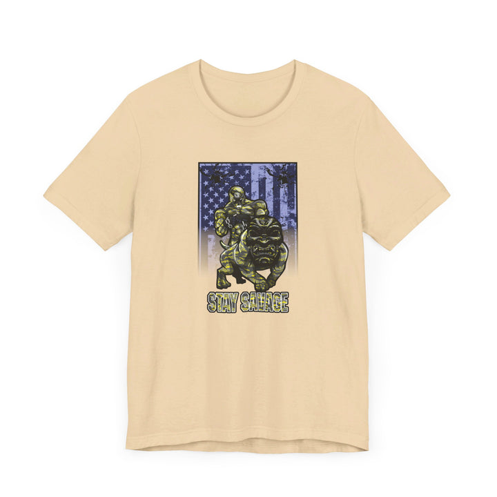 ANGRY DOG YELLOW CAMO FLAG/STAY SAVAGE