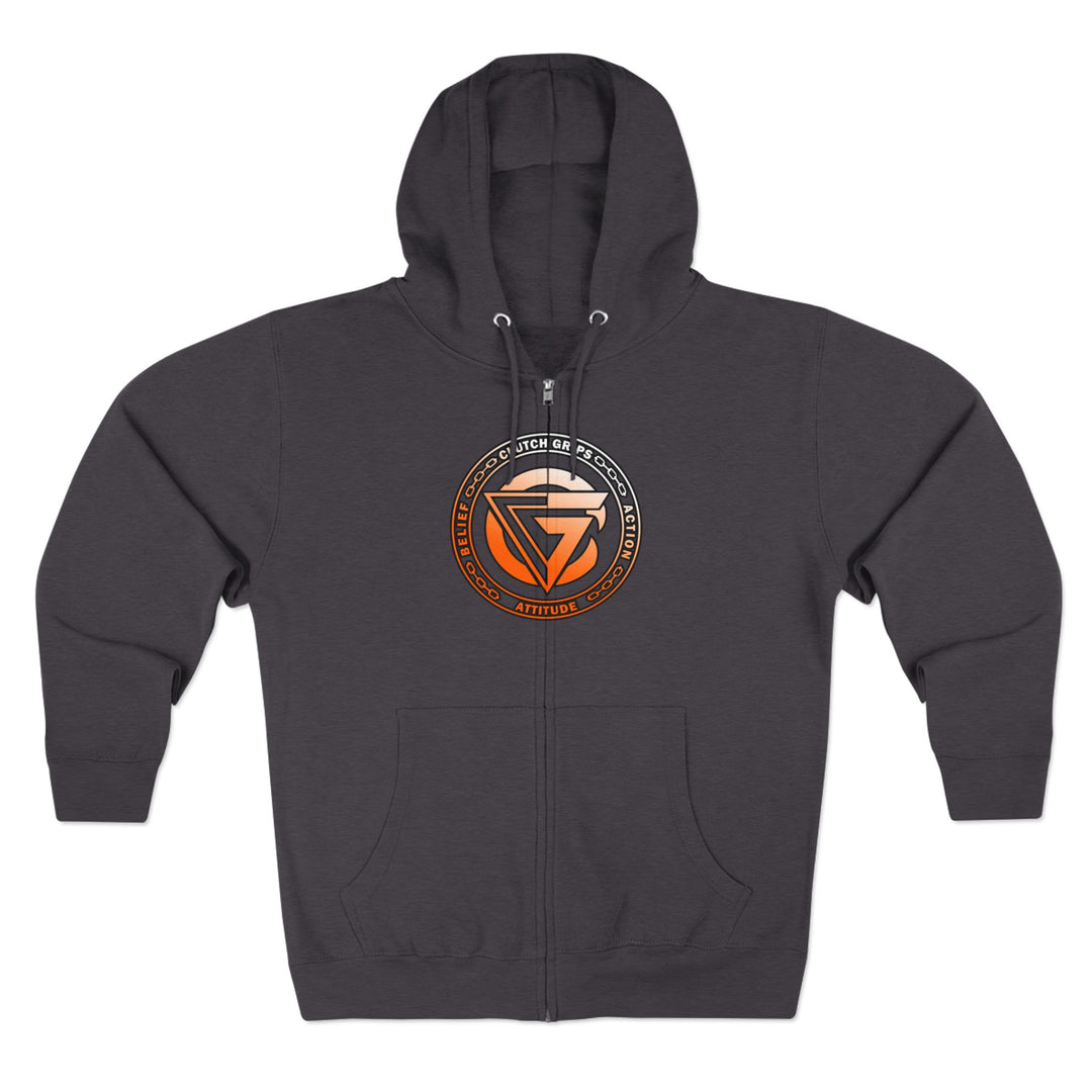 CG APE VS ZILLA ORANGE WHITE FADE /READY FOR WAR ZIP UP