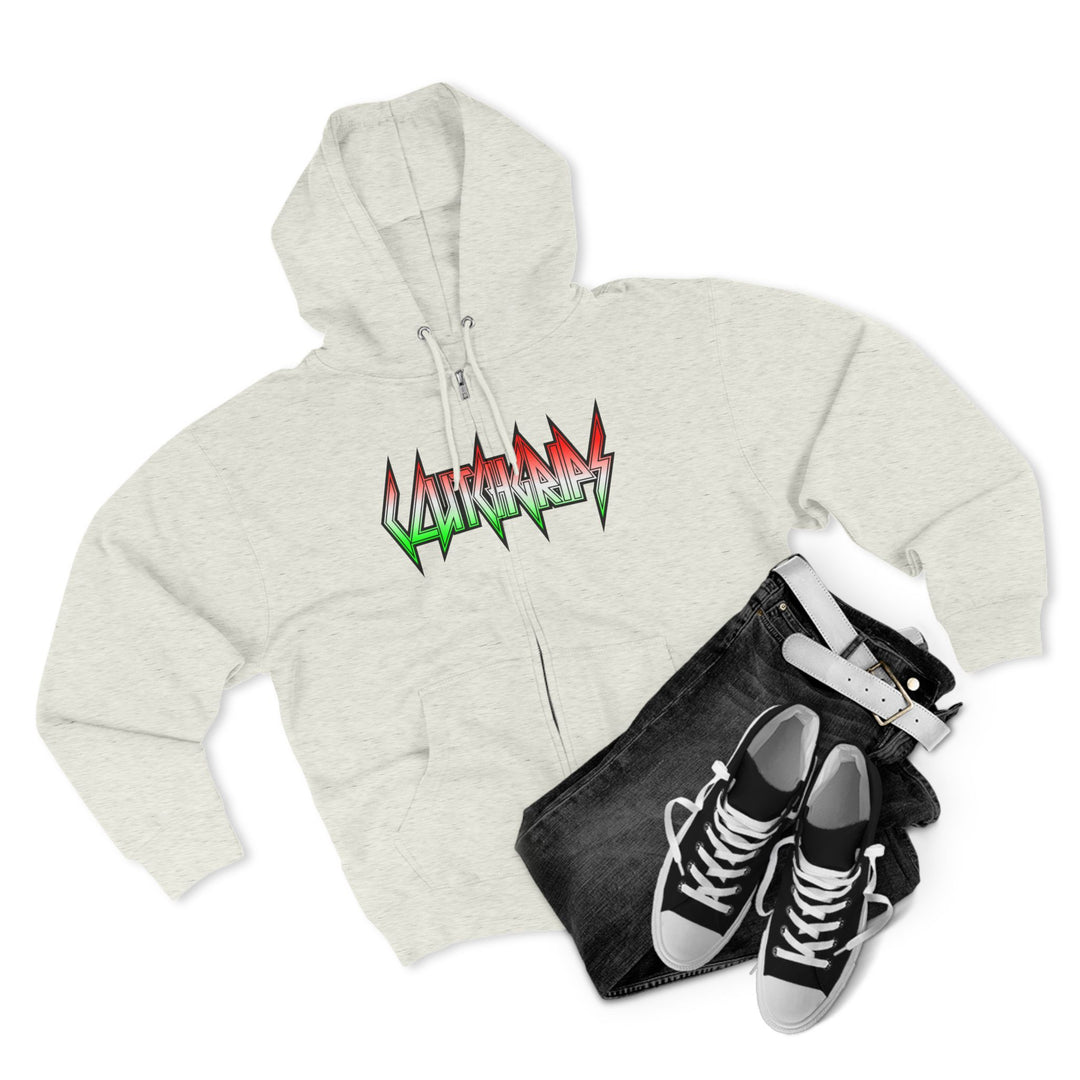 CG APE VS ZILLA RED WHITE GREEN FADE /DONT BE A BITCH ZIP UP