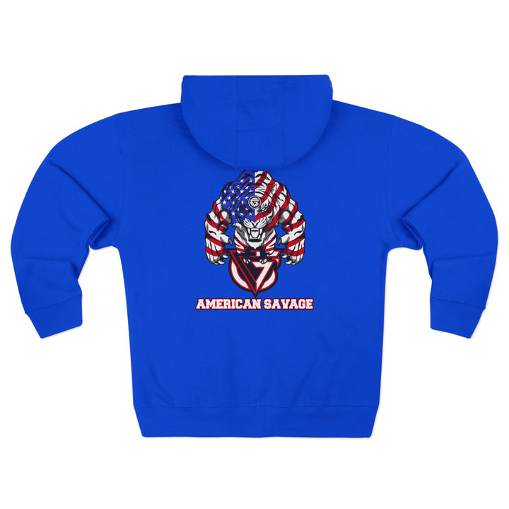 CG WICKED TIGER RED WHITE BLUE /AMERICAN SAVAGE ZIP UP