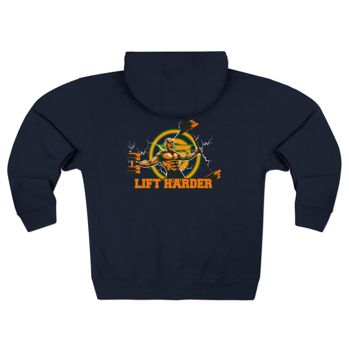 SPARTAN LIFT ORANGE GREEN  /LIFT HARDER ZIP UP