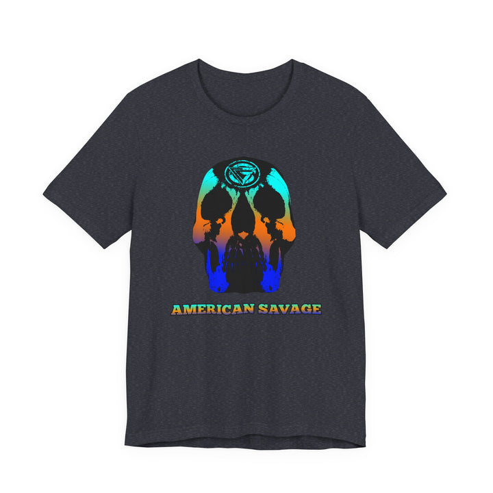 SKULLATOR BLUE ORANGE AQUA  /AMERICAN SAVAGE
