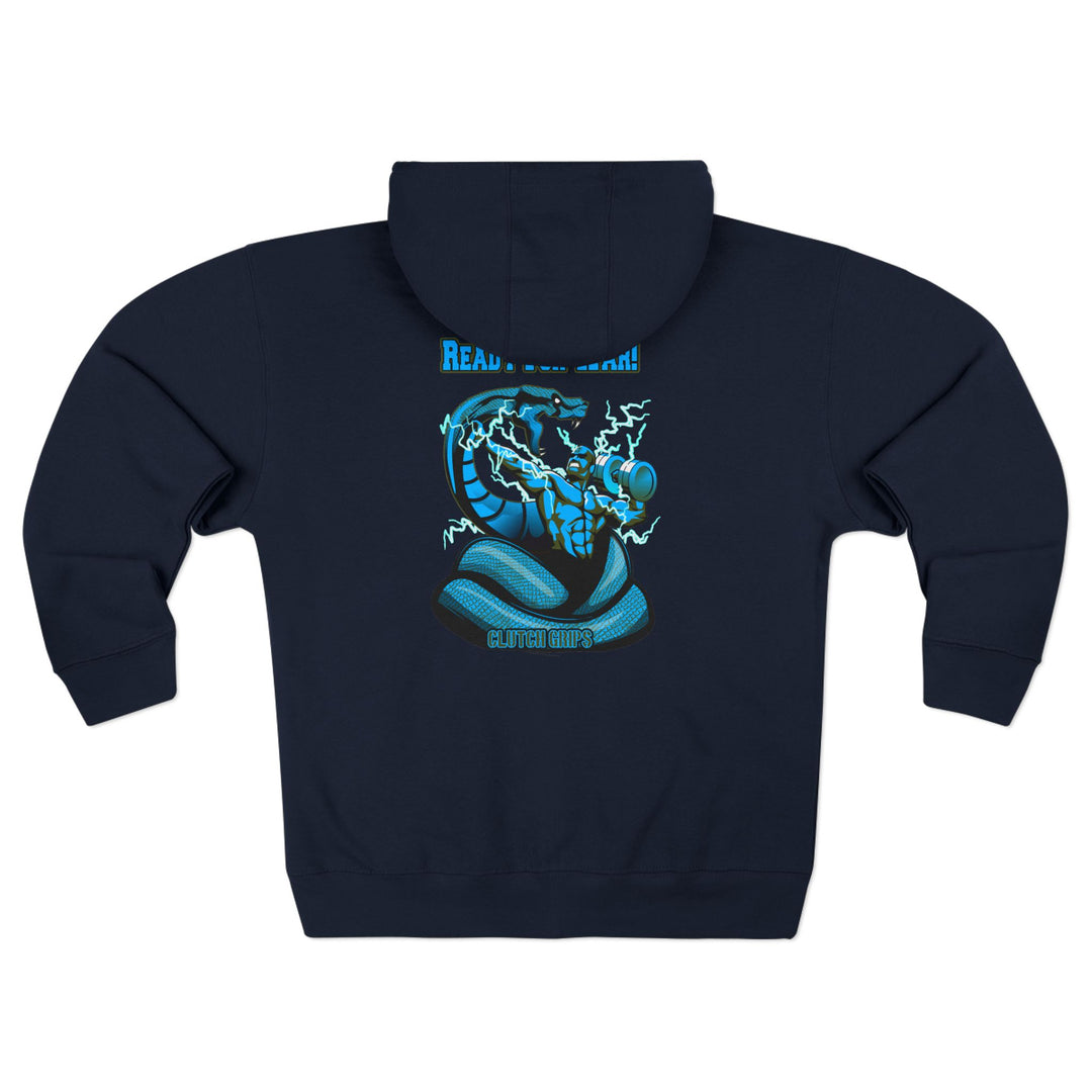 MAC VS SNAKE BLUE/READY FOR WAR ZIP UP