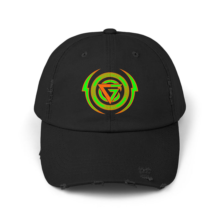 CG LOGO LIGHTNING ARCHES HYPER ORANGE GREEN /BELIEF ATTITUDE ACTION CAP