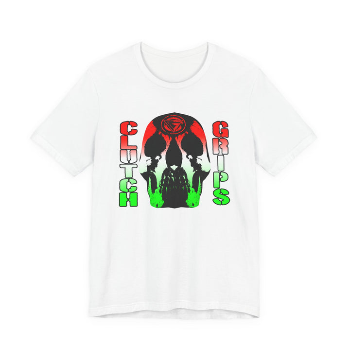 SKULLATOR RED WHITE GREEN FADE/CLUTCHGRIPS