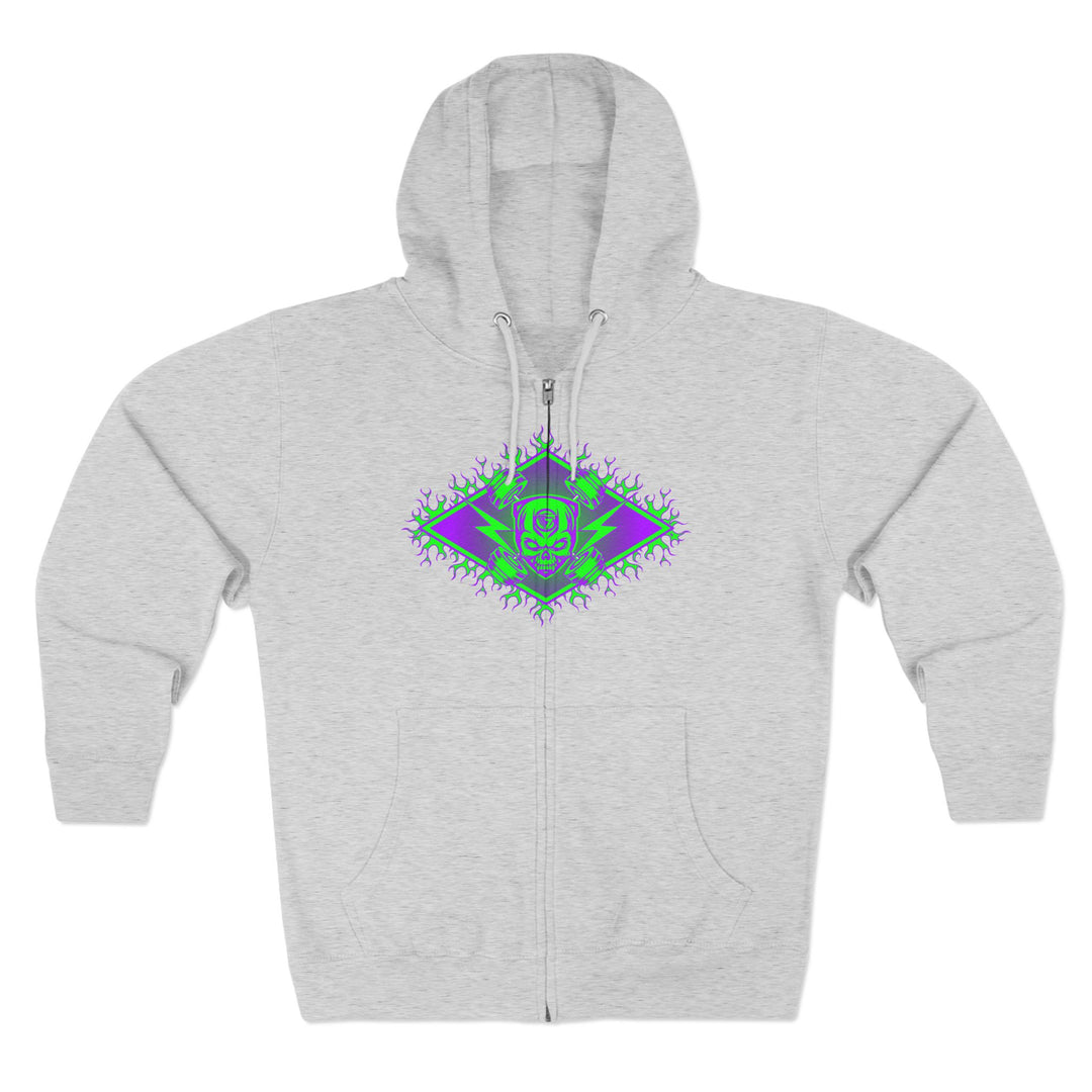 CG SERPENT SLAYER PURPLE GREEN /CONQUER ZIP UP