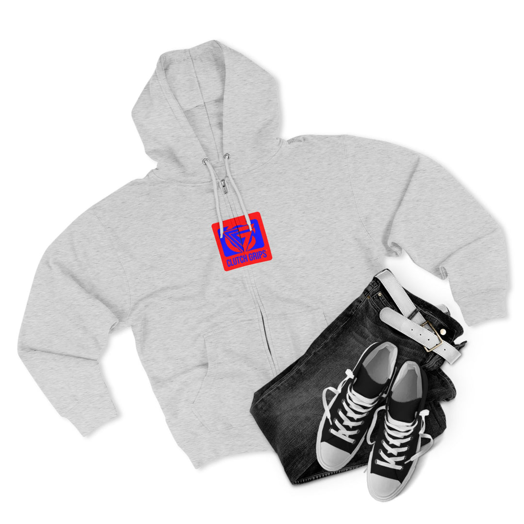 ENTER THE MAC HYPER RED BLUE /LIFT OR DIE ZIP UP