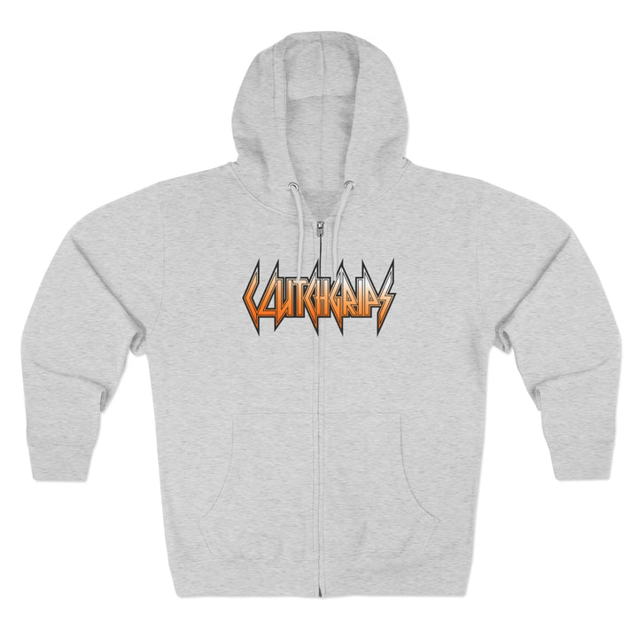 CG WOMAN REBELLORANGE WHITE FADE /AMERICAN SAVAGE ZIP UP