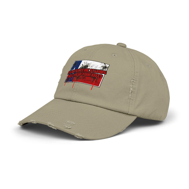 TEXAS FLAG BETTER TO DIE STANDING THEN LIVE O YOUR KNEE'S/CAP