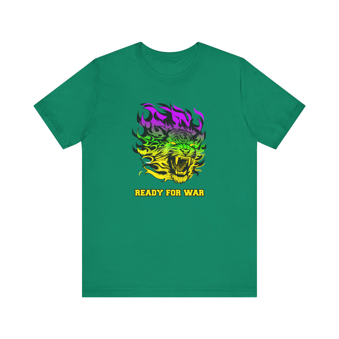 TIGER FLAME YELLOW GREEN PURPLE FADE/READY FOR WAR