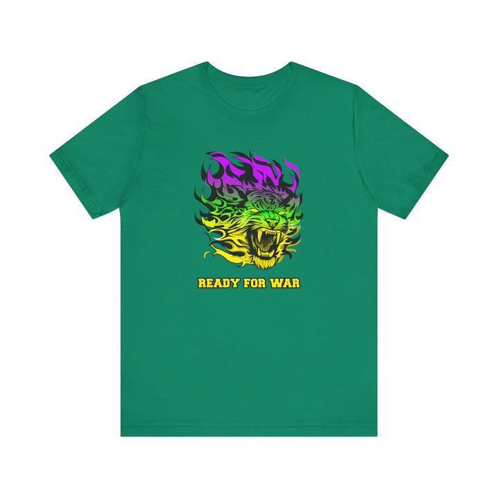 TIGER FLAME YELLOW GREEN PURPLE FADE/READY FOR WAR