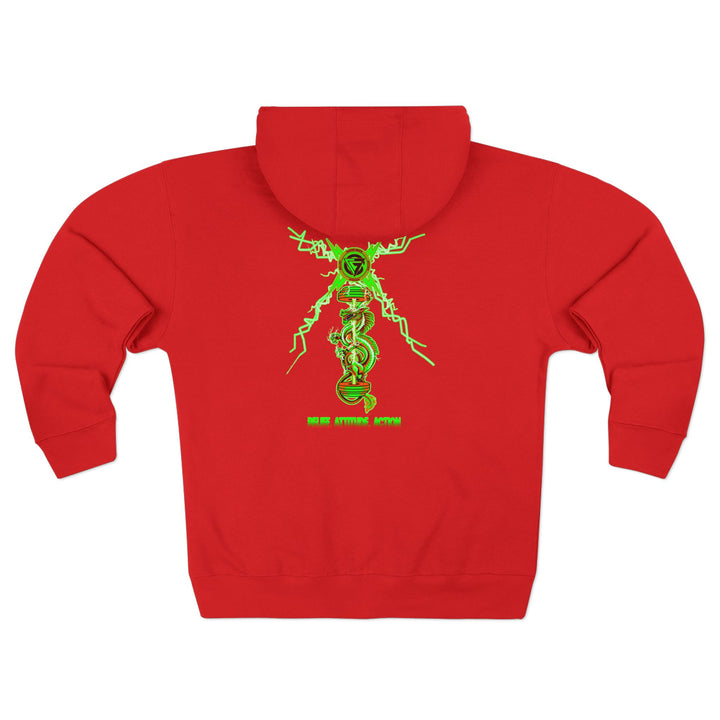 CG DRAGON BELL LIGHTNING ORANGE GREEN/BELEIF ATTITUDE ACTION ZIP UP