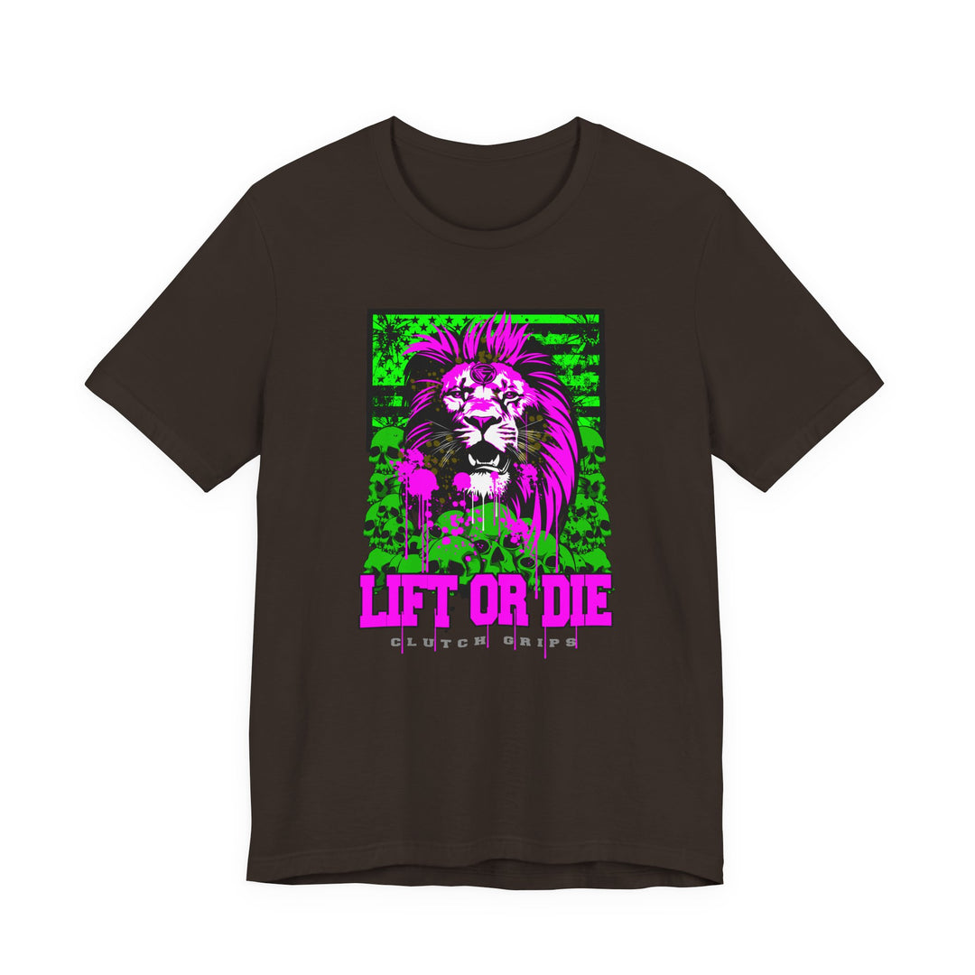 LION HEART PURPLEGREEN/LIFT OR DIE