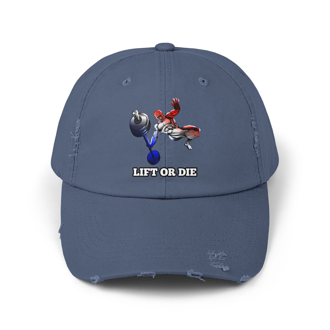 CG MAC JUMP RED WHITE BLUE FADE /LIFT OR DIE CAP