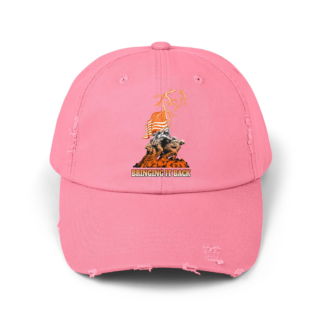 AMERICAN WARRIORS ORANGE WHITE FADE /BRINGING IT BACK CAP