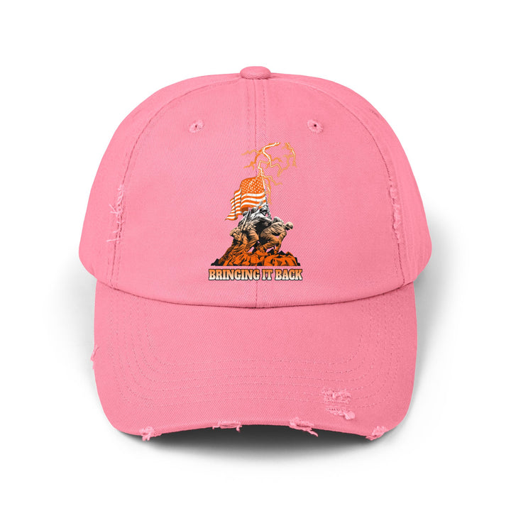 AMERICAN WARRIORS ORANGE WHITE FADE /BRINGING IT BACK CAP