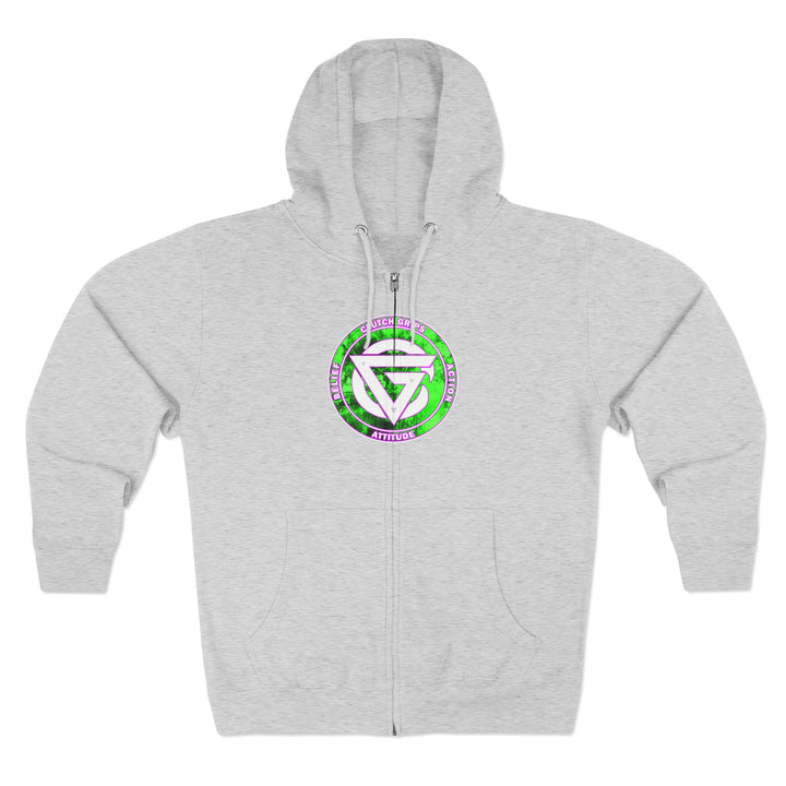 LIONHEART GREEN PINKISH PURPLE/STAY SAVAGE ZIP UP