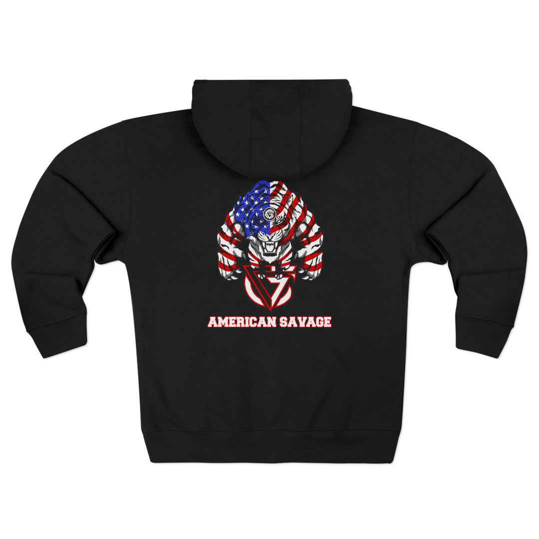 CG WICKED TIGER RED WHITE BLUE /AMERICAN SAVAGE ZIP UP