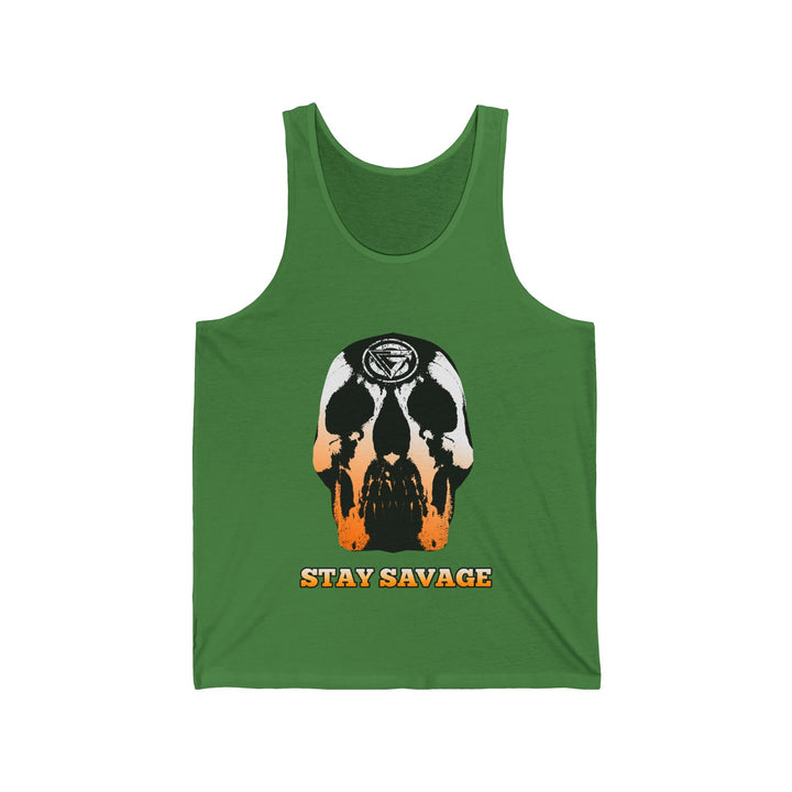 SKULLATOR TANK ORANGE TO WHITE FADE /STAY SAVAGE