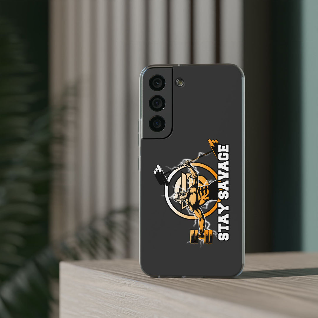 SPARTAN LIFT ORANGE WHITE PHONE CASE/STAY SAVAGE