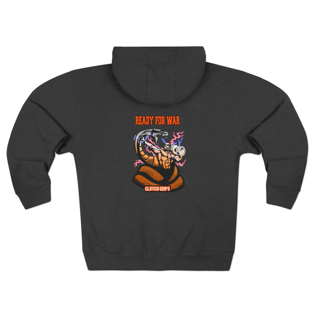MAC VS SNAKE ORANGE WHITE FADE /READY FOR WAR ZIP UP