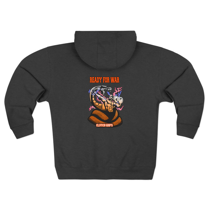 MAC VS SNAKE ORANGE WHITE FADE /READY FOR WAR ZIP UP