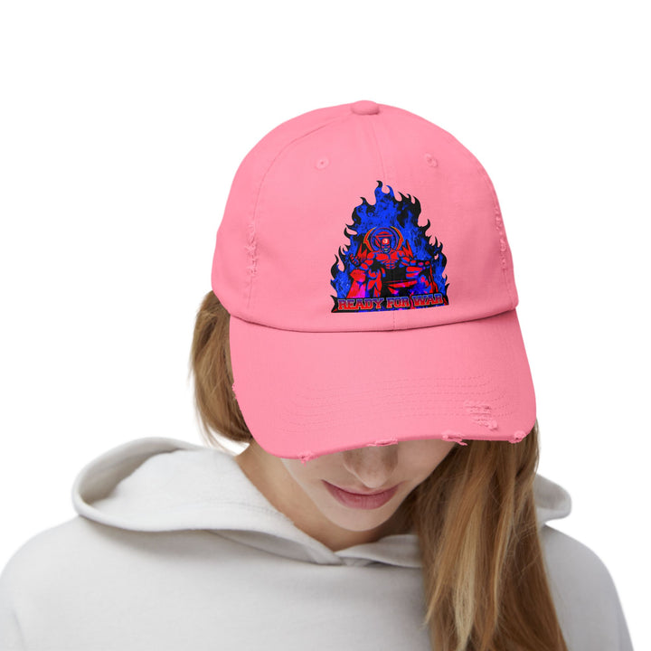 MAC FINAL BOSS FIRE CHAIR RED BLUE /READY FOR WAR CAP