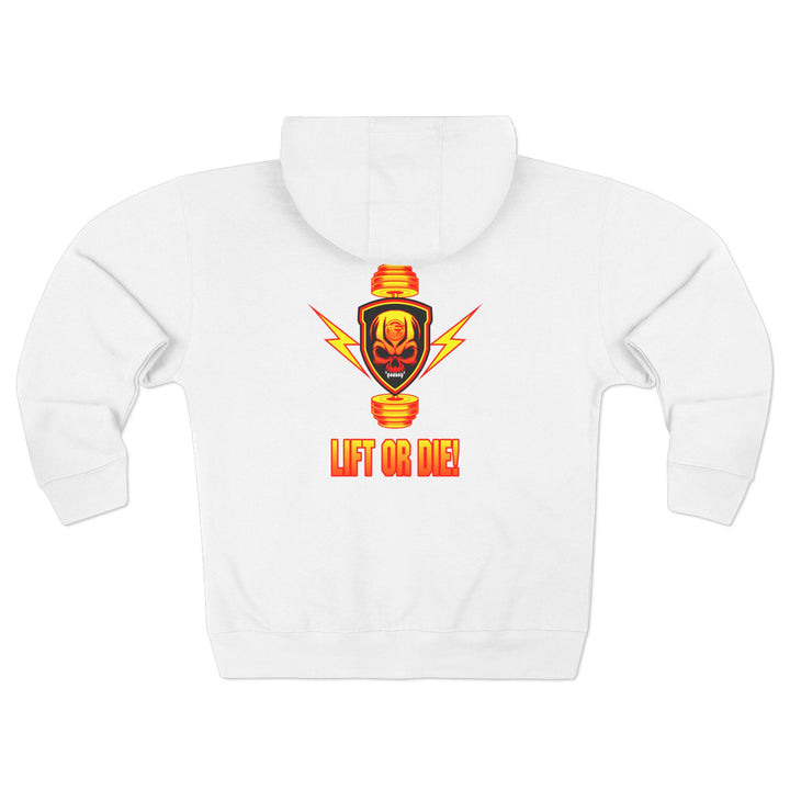 CG SGL SKULL BELL RED GOLD/LIFT OR DIE ZIP UP