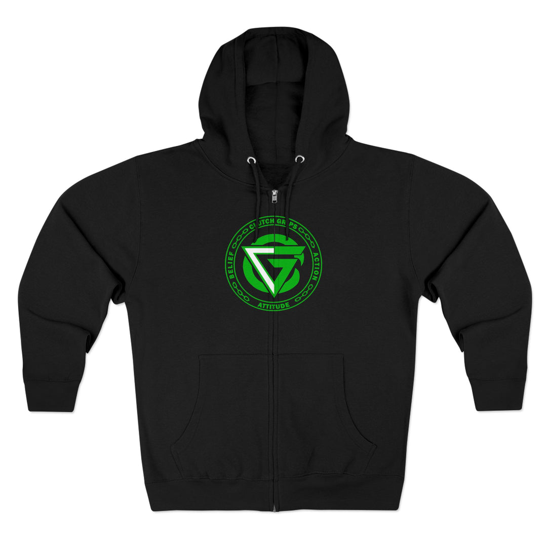 CG LION HEART GREEN WHITE /STAY SAVAGE ZIP UP