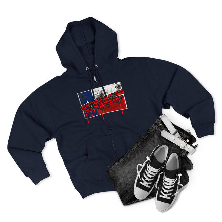 CG ANGRY DOG LONE STAR TEXAS STYLE /LIFT OR DIE ZIP UP
