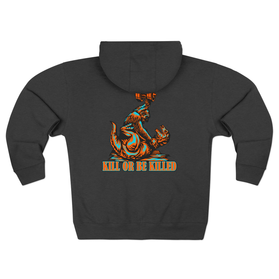 CG APE VS ZILLA RED MIAMI COLORS /KILL OR BE KILLED ZIP UP