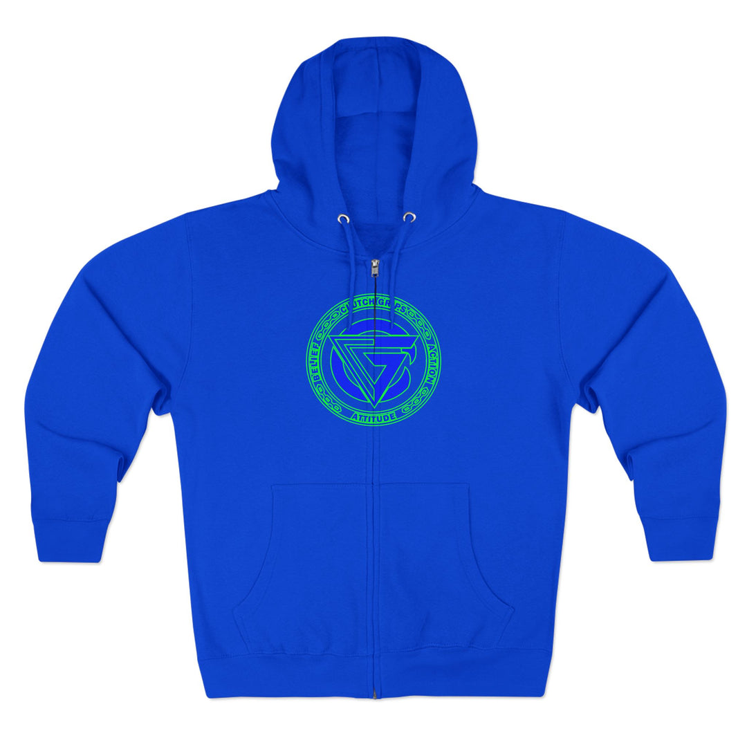 CG SKULLATOR BLUE GREEN /CLUTCHGRIPS ZIP UP