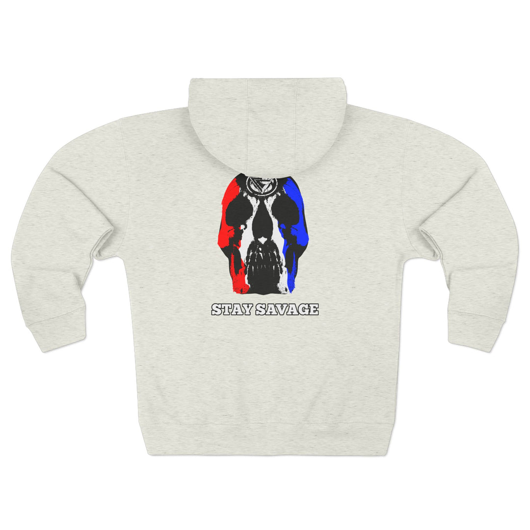 CG SKULL RED WHITE BLUE/STAY SAVAGE ZIP UP