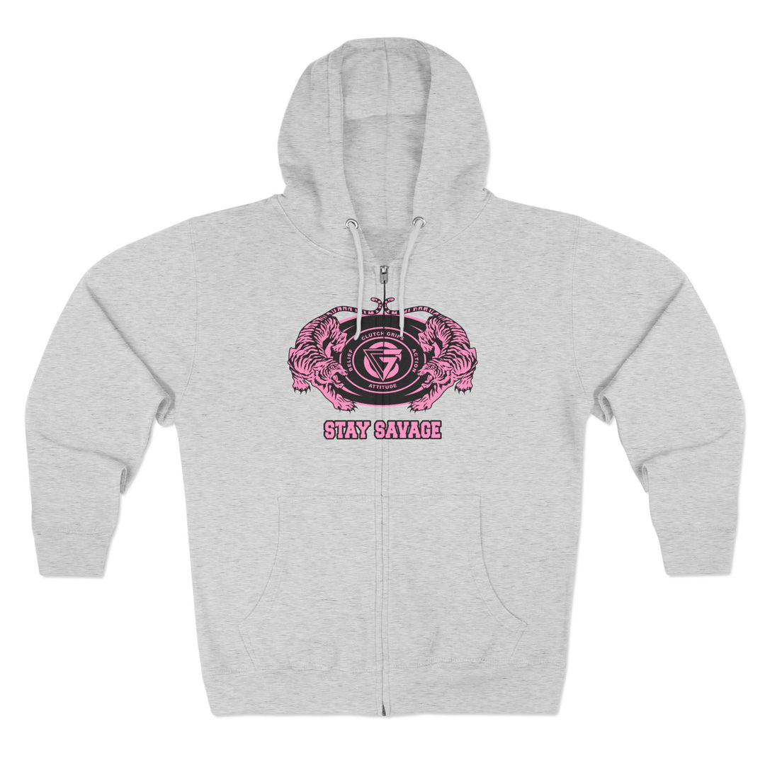 CG TIGER VS TIGER PINK/STAY SAVAGE ZIP UP
