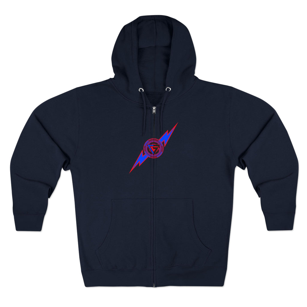CG LION HEART RED WHITE BLUE /FIGHT FOR IT ZIP UP