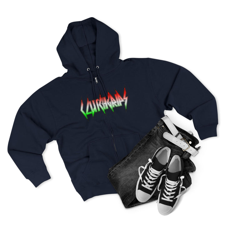 CG APE VS ZILLA RED WHITE GREEN FADE /CONQUER ZIP UP