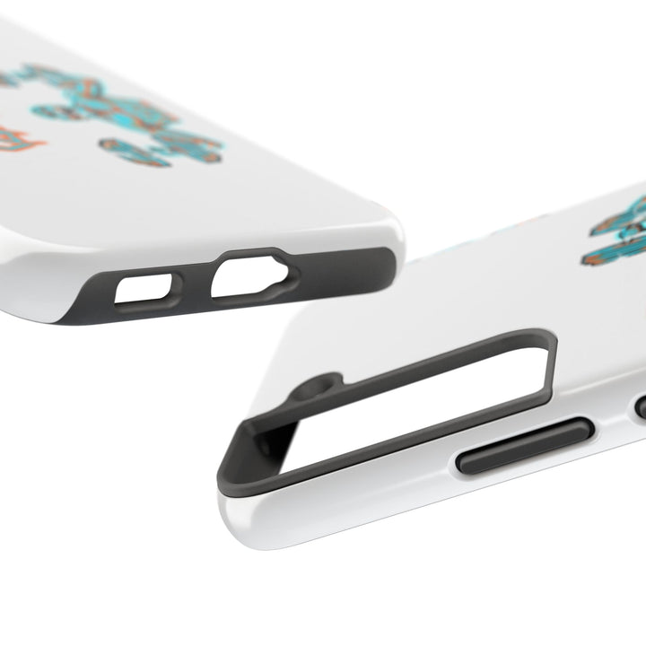 RIDE THE LIGHTNING MIAMI COLORS AQUA ORANGE PHONE CASE/CLUTCHGRIPS