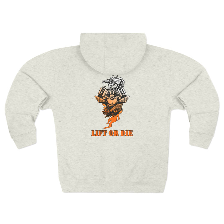 CG MAC SNAP DRAGON ORANGE WHITE FADE /LIFT OR DIE ZIP UP