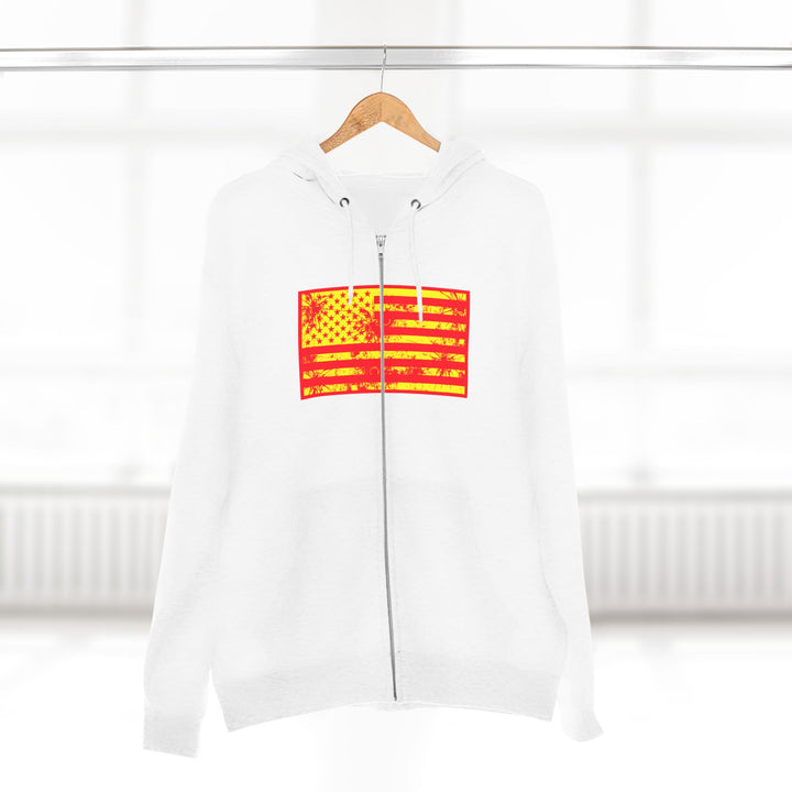 CG SGL SKULL BELL RED GOLD/READY FOR WAR ZIP UP