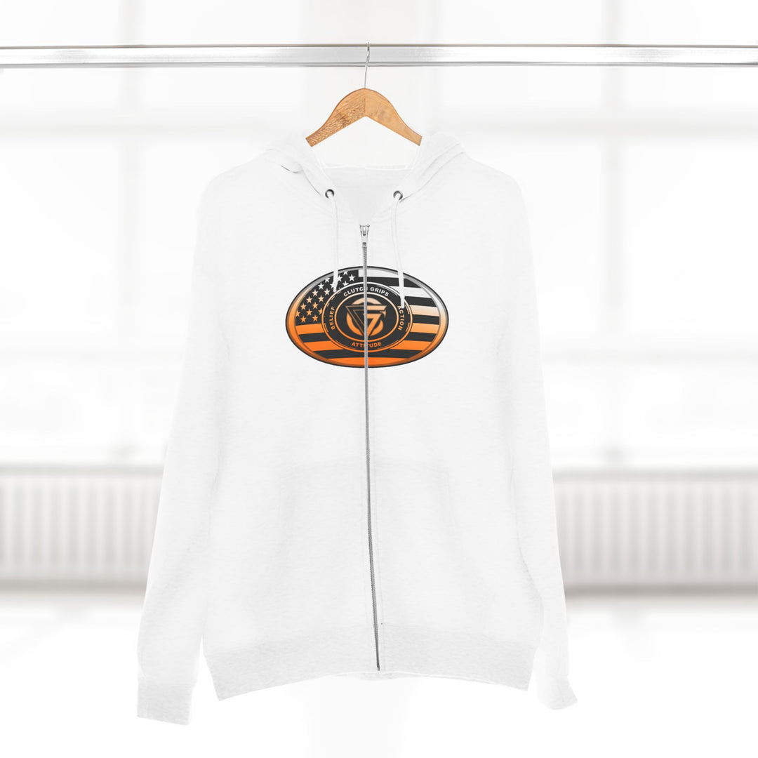 CG MAC SNAP DRAGON ORANGE WHITE FADE /LIFT OR DIE ZIP UP