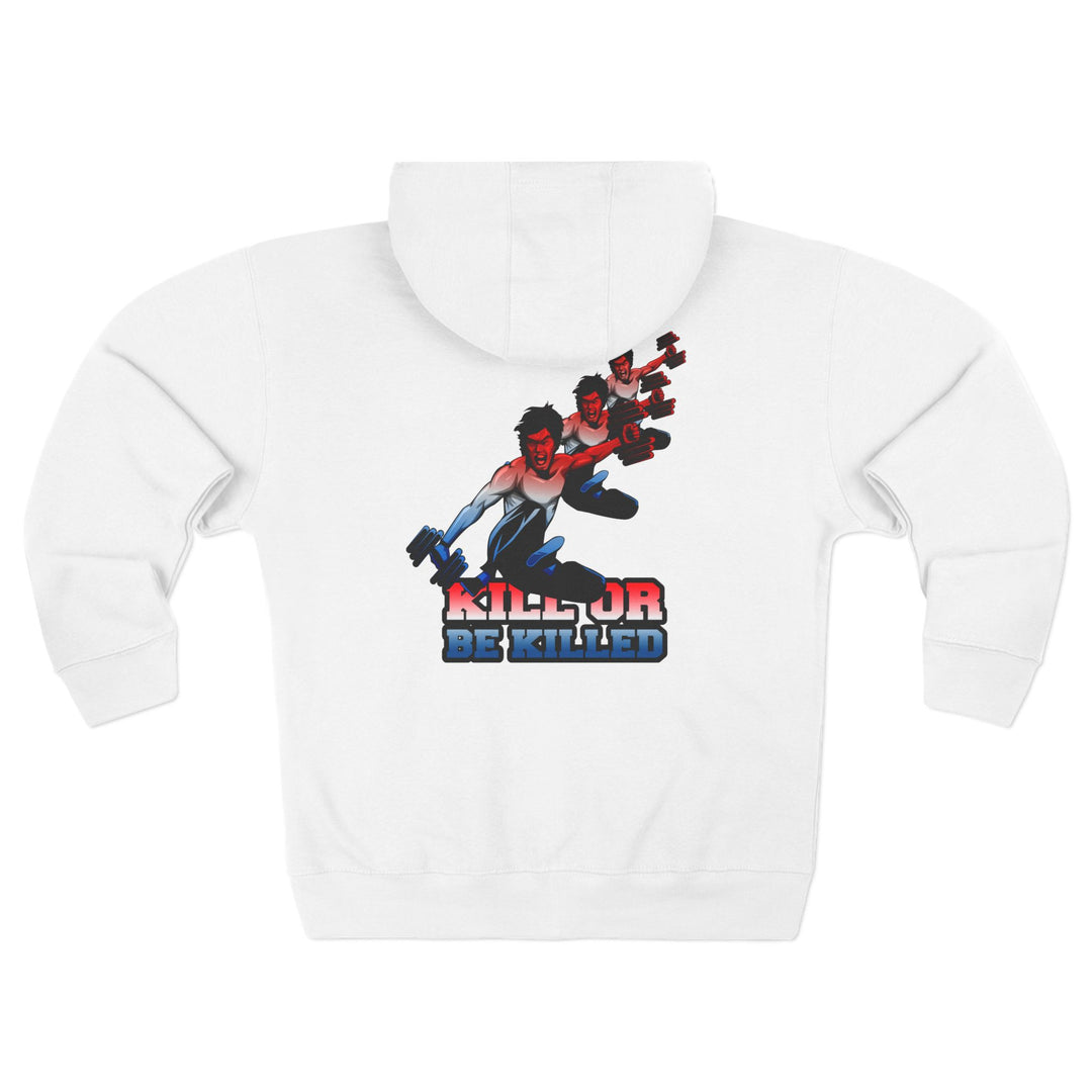 CG LIFT KICK RED WHITE BLUE FADE/KILL OR BE KILLED ZIP UP
