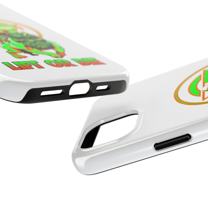 ANGRY DOG ORANGE GREEN PHONE CASE /LIFT OR DIE